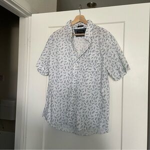 Banana Republic Pineapple White Button Down